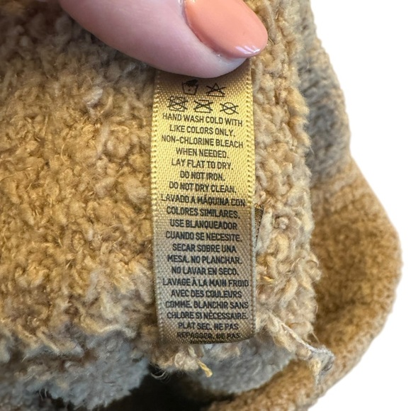 Skims - Cozy Knit Teddy Wide Leg Pants in Camel Sz L/Xl - Picture 6 of 6